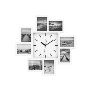 Auriol® Nástěnné hodiny s fotografiemi (bílá)
