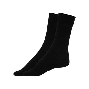 Livergy® Pánské ponožky s BIO bavlnou, 2 páry (39-42, černá)