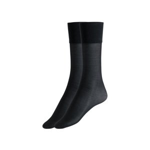esmara® Dámské podpůrné podkolenky, 2 páry (35-38, černá)
