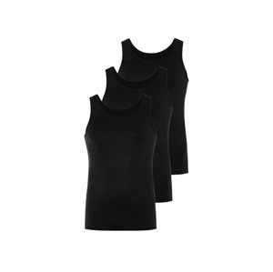 Livergy® Pánský nátělník Xxl, 3 kusy (8/Xxl, černá)