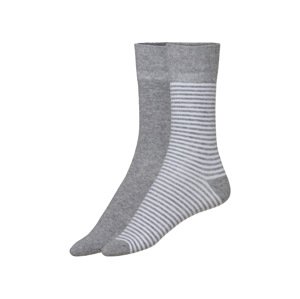 esmara® Dámské ponožky s BIO bavlnou, 2 páry (35-38, šedá)