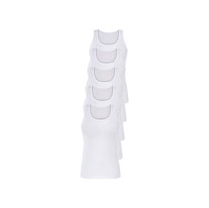 esmara® Dámské tílko, 5 kusů (M (40/42), bílá)