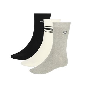 Mexx Pánské ponožky, 3 páry (39/42, šedá/bílá/černá)