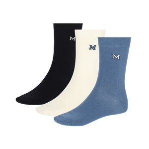 Mexx Pánské ponožky, 3 páry (39-42, modrá / bílá / navy modrá)