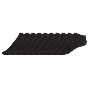 Livergy® Pánské nízké ponožky, 10 párů (39-42, černá)