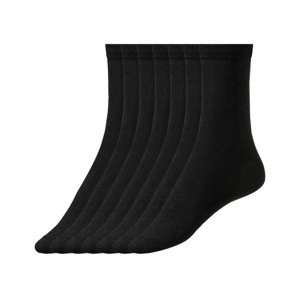 esmara® Dámské ponožky s BIO bavlnou, 7 párů (35-38, černá)