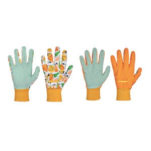Parkside® Zahradní rukavice, 2 páry (oranžová/žlutá, 8)