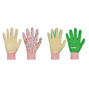 Parkside® Zahradní rukavice, 2 páry (zelená/růžová, 9)