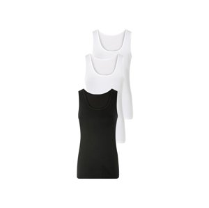esmara® Dámské tílko, 3 kusy (Xs(32/34), černá/bílá)