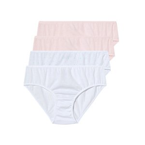 pepperts!® Dívčí kalhotky s BIO bavlnou, 4 kusy (134/140, růžová/bílá)