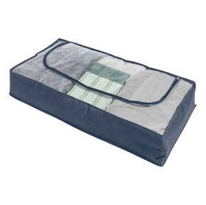 Livarno home Závěsný organizér / Organizér na boty / Obal na oděvy / Úložný box pod postel (úložný box pod postel, 2 kusy, modrá)