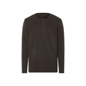 Livergy® Pánské triko s dlouhými rukávy (hnědá, M (48/50))