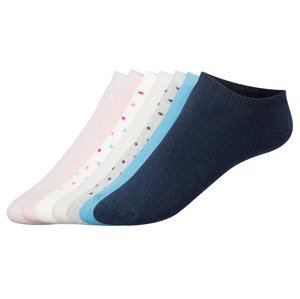 esmara® Dámské nízké termo ponožky, 7 párů (39-42, růžová/šedá/modrá)