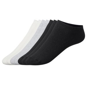 esmara® Dámské nízké termo ponožky, 7 párů (39-42, bílá/šedá/černá)