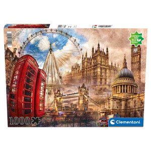 Clementoni Puzzle, 1 000 dílků (Londýn vintage)