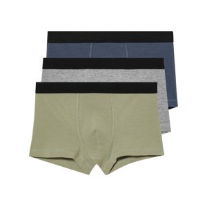 pepperts!® Chlapecké boxerky s BIO bavlnou, 3 kusy (146/152, námořnická/zelená/šedá)
