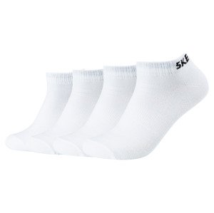 Skechers Dámské / Pánské ponožky, 3/4 páry (39-42, bílá nízká)
