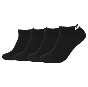 Skechers Dámské / Pánské ponožky, 3/4 páry (43-46, černá nízká)