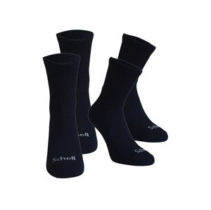 Scholl Dámské / Pánské ponožky, 2 páry (dámské, 39-42, černá)