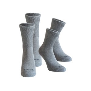 Scholl Dámské / Pánské ponožky, 2 páry (dámské, 35-38, šedá)