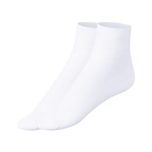 esmara® Dámské nízké ponožky s BIO bavlnou, 3 páry (35/38, bílá)