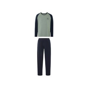 Livergy® Pánské pyžamo (zelená / navy modrá, XL (56/58))
