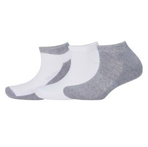 Crivit Dámské sportovní ponožky s BIO bavlnou, 3 páry (39/42, šedá/bílá/šedá)