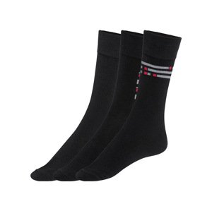 Livergy® Pánské ponožky, 3 páry (39-42, černá)