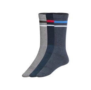Livergy® Pánské ponožky, 3 páry (39-42, modrá)