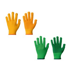 Parkside® Zahradní rukavice, 2 páry (oranžová/zelená, 9)