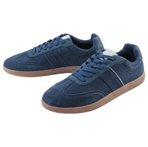 Livergy® Pánská kožená volnočasová obuv (navy modrá, 41)