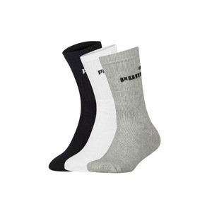 Puma Pánské ponožky, 3 páry (35-38, černá/šedá/bílá)