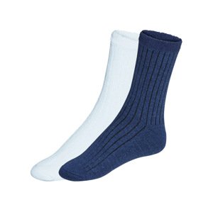 esmara® Dámské hebké ponožky, 2 páry (39-42, modrá/světlá)
