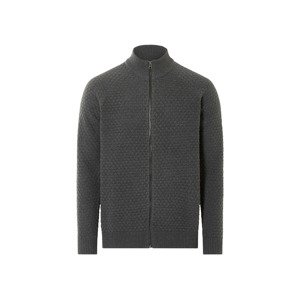Livergy® Pánský pletený svetr (XL (56/58), tmavě šedá)