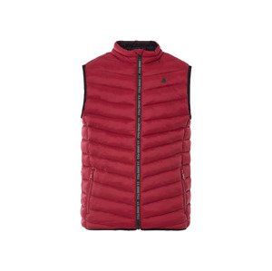 Livergy® Pánská prošívaná vesta (XL (56/58), červená)