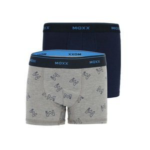 Mexx Chlapecké boxerky, 2 kusy (122/128, navy modrá / šedá)