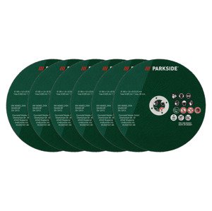 Parkside® Sada řezných kotoučů, 6dílná (kov)