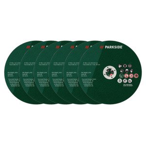 Parkside® Sada řezných kotoučů, 6dílná (nerezová ocel)