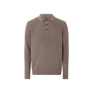 Livergy® Pánské polotriko s dlouhými rukávy (XL (56/58), hnědá)