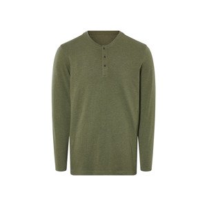 Livergy® Pánské triko s dlouhými rukávy (zelená, L (52/54))