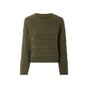 esmara® Dámský pletený svetr (khaki, Xs(32/34))
