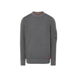 Livergy® Pánský úpletový svetr (šedá, S (44/46))