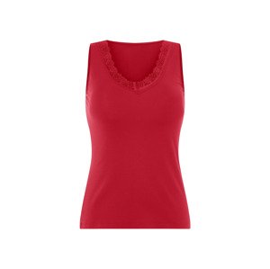 esmara® Dámská košilka s krajkou (červená, S(36/38))