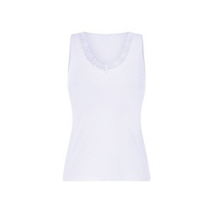 esmara® Dámská košilka s krajkou (bílá, Xl(48/50))