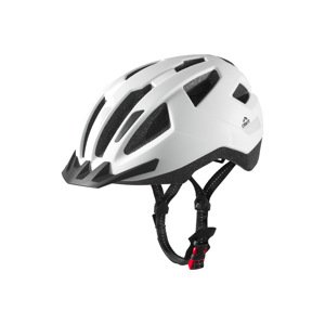 Crivit Dámská / Pánská cyklistická helma s koncovým světlem (bílá, S/M)