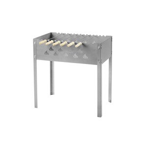Grillmeister Gril na šašlik na dřevěné uhlí