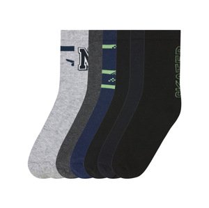pepperts!® Chlapecké ponožky s BIO bavlnou, 7 párů (šedá/černá, 39-42)