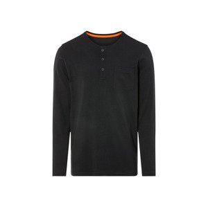 Livergy® Pánské triko s dlouhými rukávy (černá, L (52/54))