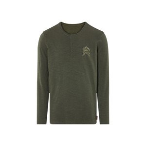 Livergy® Pánské triko s dlouhými rukávy (zelená, XL (56/58))