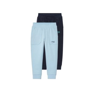 lupilu® Chlapecké tepláky, 2 kusy (navy modrá / modrá, 98/104)